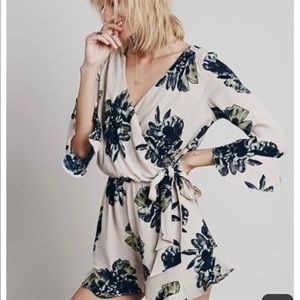 Free people all the right ruffles romper